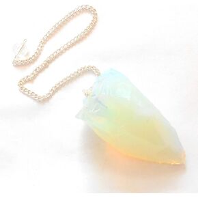 Raw Opalite Crystal Pendulum