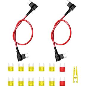 Fuse Adapter Fuse Holder TIPM Bypass Cable for 2007-2016 Dodge Ram/Chrysler VW 14AWG WIRE/ 20AMPS