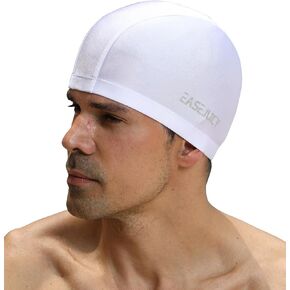 Swim Cap Nylon High Elasticity Swimming Hat for Men and Women Shorts Hair Comfprtable Breathable