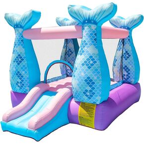 Doctor Dolphin Bounce House Inflatable Mermaid Bouncy Castle House with Air Blower for Kids Party in Kuwait