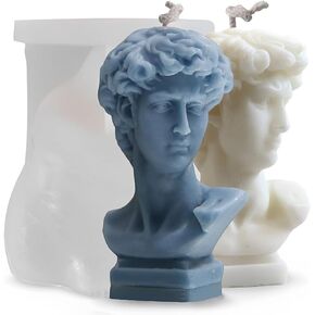 David Human Torso 3D Silicone Mold - Handcraft Artistic Soy Wax Candles, Soap, Resin, Chocolate, Gypsum and Clay Crafts