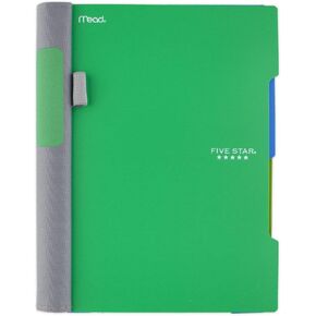 Five Star Advance Spiral Notebook, 2 Subject, College Ruled Paper, 100 Sheets, 9-1/2" x 6", Red (73158)