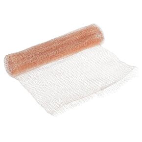 PATIKIL 4"x39" Copper Mesh Roll, 99.9% Pure Copper Wire Mesh Corrugated Shape 4-Strand Mesh Screen for Hole Filler and Plant Protection