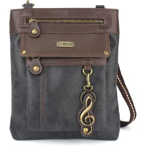 CHALA GEMINI Crossbody Canvas Gift Messenger Bag Black