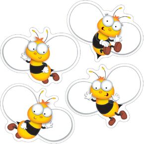 Carson Dellosa 45-Piece Buzz-Worthy Bee Bulletin Board Cutouts, Bumble Bee Cutouts for Bulletin Board, Spring Classroom Décor, Elementary and Seasonal Classroom Décor