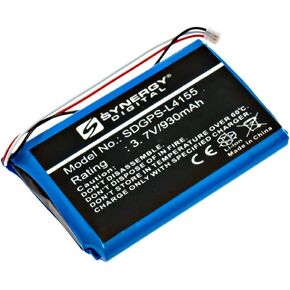 Synergy Digital GPS Battery, Compatible with Garmin 361-00035-01 GPS, (Li-ion, 3.7V, 930mAh) Ultra High Capacity, Replacement for Garmin 361-00035-01 Battery