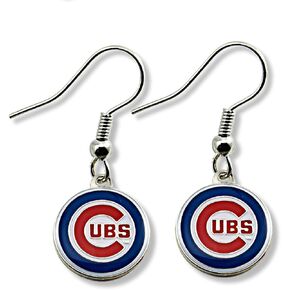 MLB Chicago Cubs Logo Dangler Earrings