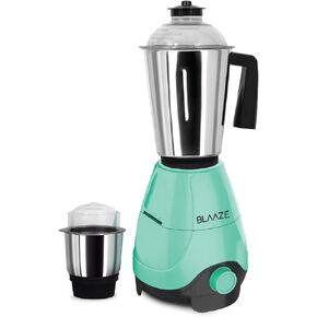 BLAAZE 110V 600 Watts Mixer Grinder With 2 Jars – Perfect for Dry & Wet Fine Grinding – Dosa batters, Indian Curry Spices Coconut Chutney Grinding Mixing (Turquoise)