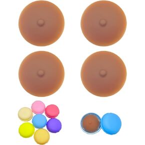 MNAFAYY Nipple Cover 2Pairs Nipple Bra Sticky Adhesive Silicone Nipple Pasties Reusable Pasty for Women with Travel Box