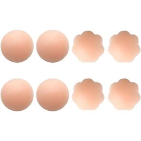 Adhesive Silicon Sticky Nipple-cover Pasties|Reusable Invisible for Women Breast