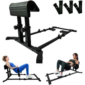 جهاز دفع الورك من UKIA - معدات تمارين الأرداف ومقعد دفع الورك - معدات تمرين الغنائم مع وسادة خلفية قابلة للتعديل ولوح قدم، وأشرطة مقاومة مختلفة لتشكيل المؤخرة وتدريب الأرداف in Kuwait