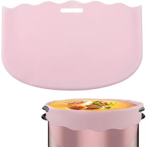 Silicone Slow Cooker Liner 6-8 Quart Compatible with Crockpot, Reusable Heat Resistant 6-8 Quart Slow Cooker Silicone Liner Slow Cooker Liner Bag for Crockpot Oval or Round Pots (Pink)