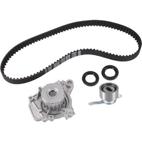 X AUTOHAUX 1 Set Timing Belt with Water Pump No.104RU24B333 for Honda Civic 1.6L D16Y5 D16Y7 D16Y8 Cu 97 1996-2000