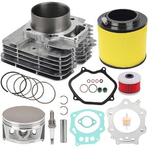 XIAOWEI 90 مللي متر طقم نهاية الأسطوانة المكبس الدائري لهوندا فورمان 450 TRX450 / S/ES/FE/FM 1998-2004 4x4 مع فلتر الهواء/الزيت استبدال #12100-HN0-A00 in Kuwait