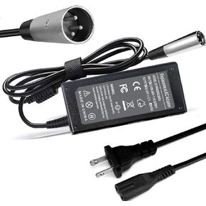New XLR Electric Scooter Battery Charger for Go-Go Elite Traveller,Mobility Electric Scooter Wheelchair Gel,Hoveround mpv5 Mobility Chair Scooter FS,Jazzy Power Chair,iZip,GT,Electric Scooter 24V 2A