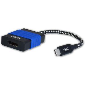 SIIG USB C to DisplayPort 4K 60 Hz Adapter Converter, Type C to DP Male to Female for 2016 MacBook Pro, ChromeBook Pixel, and More