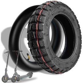 Felixstory 10x2.5 Off-road Tire & Inner Tube Set, for 6 Inch Rim Smart Self Balancing Hoverboard, for Kugoo M4/M4 Pro Gotrax g4 Electric Scooter, fit 36v 48v 400w 500w 800w Hub Motor Hover Board
