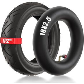 1PZ ES1-X25 10x2.50 Tire & Inner Tube Set for 10 Inch Smart Self Balancing Electric Scooter fit 36v 48v 400w 500w 800w Hub Motor Hover Board Swagcycle Electric Scooter