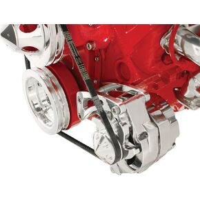 Billet Specialties FM0105PC Short Water Pump Driver Side Low Mount Alternator Bracket for Small Block Chevy