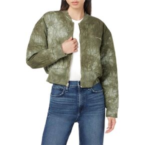 HUDSON Women's Cropped Bomber Jacket