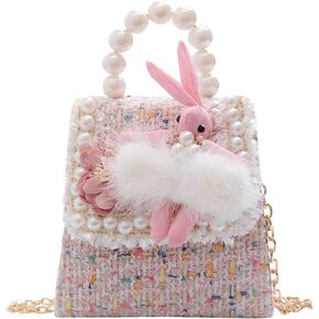 YXBQueen Girls Purses and Wallets Cute Bunny Crossbody Bag Cartoon Handbag Toddler Purse Little Girls Purses