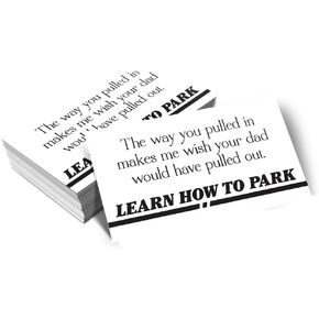 Learn How to Park - Bad Parking Business Cards (Pack of 100)