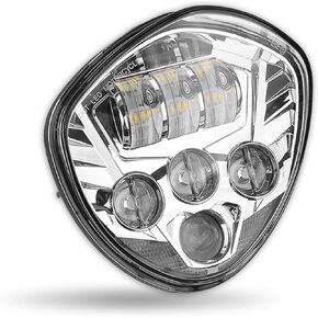 SUNPIE Motorcycle LED Headlights Compatible with Victory Cross Country, 60W High Low Beam Bright White Headlight Compatible with Victory Hammer 8 Ball/High-Ball/Magnum 2008-2017