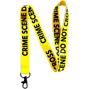 EASTEX Crime Scene Lanyard Keychain - Forensic Science ID Lanyards for Keys for Men Women - ID Badge Holder for Badges Fob