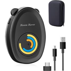 Artusi Mouse Jiggler Undetectable, Mouse Mover,for Bluetooth Mouse, Wireless Mouse,Computer,Laptop Pc Mouse,Undetectable & Noiseless Jiggler Simulates Realistic Movement (Black)