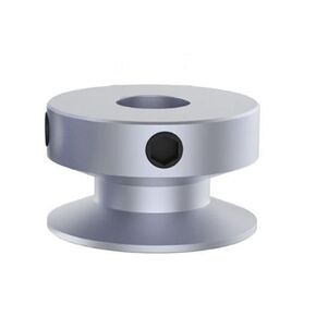 CHANCS 16mm Single Groove Pulley 8mm Fixed Bore Pulley for Drilling Machine 4MM PU Round Belt