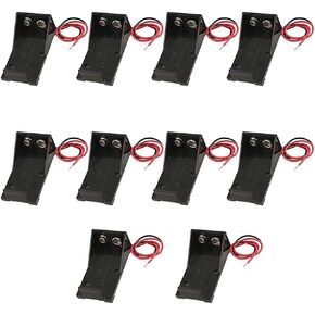 Yohii 9V Battery Box Case Holder Battery Case Holder Replacement - Pack of 10pcs- (G7.23)
