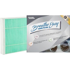 Spearhead HEPA Breathe Easy Cabin Filter, Up to 99.97% Filtration of 0.3 Micron Particles w/No Airflow Reduction (BE-966H)