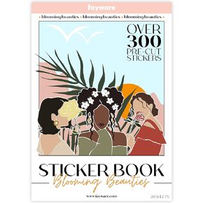 FAYWARE People Stickers for Journaling - 318 Journaling Stickers for Planners, Junk Journals and Scrapbooking with Diverse Girls, Women, Flowers, and Quotes.