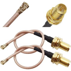 Tenmory U.FL to RP-SMA Female Cable Mini PCI UFL to SMA Ipex Connector Pigtail WiFi Antenna Extension Cable (4 inch 2 Pcs)
