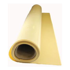 Rubber Sheet, Gum, Rubber Width 10 in, Rubber Length 3 ft, Rubber Thickness 1/8 in, 40A, Plain Backing