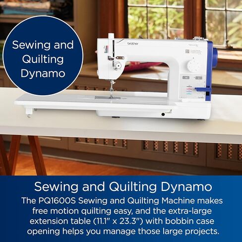 Brother Sewing and Quilting Machine, PQ1500SL, Up to 1,500 Stitches Per Minute, Wide Table, 7 Included Sewing Feet in Saudi Arabia
