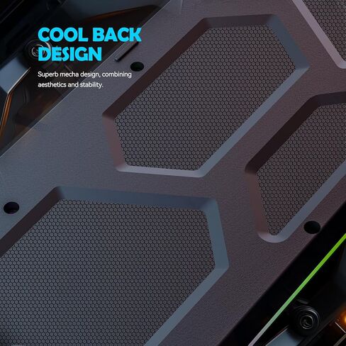 Wired Gaming Keyboard, RGB Light Up Keyboard with Wrist Rest, 104Keys All Metal Panel Rainbow Backlit Keyboard for Gaming, Silent Computer Keyboard with Multimedia Anti-ghosting Keys for PC Mac Xbox in Saudi Arabia