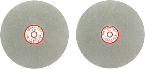 قرص تلميع مسطح من uxcell مقاس 8 بوصات 240 حبيبة 400 حبيبة مطلية بالألماس، قطعتان in Kuwait