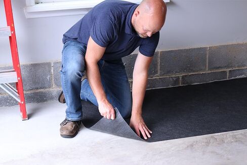 PIG Home Solutions Lawn Mower Floor Protection Mat for Garage - 1 Roll - 3' x 5' Roll - PM50080 Black in Saudi Arabia