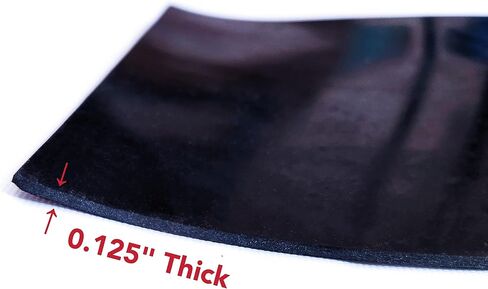 Silicone Rubber Sheet,Heat Resistant, Heavy Duty,Commercial Grade 70A,12 x 6Inch, 1/8 Inch Thickness for DIY Gaskets, Pads, Seals, Crafts, Flooring,Cushioning of Anti-Vibration, Anti-Slip (1) in Saudi Arabia