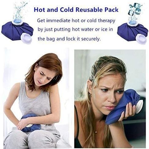 Ice Bags w/Wrap Around Extension Band, Reusable Hot Cold Ice Pack for Sports Injuries, Headaches Hip Shoulder Back Knee Pain Relief 4-Pack, 2-Size in Saudi Arabia
