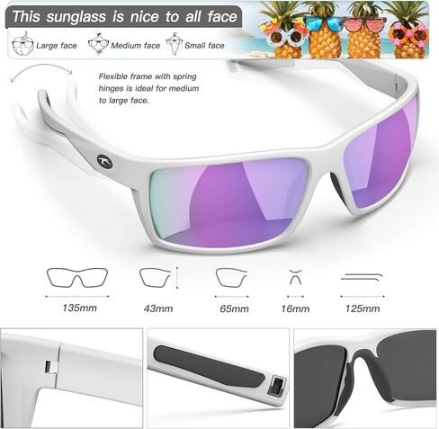 Konlley Sport Polarized Sunglasses for Men and Women, Running Fishing Cycling Driving Outdoor Sunglasses UV Protection in Saudi Arabia