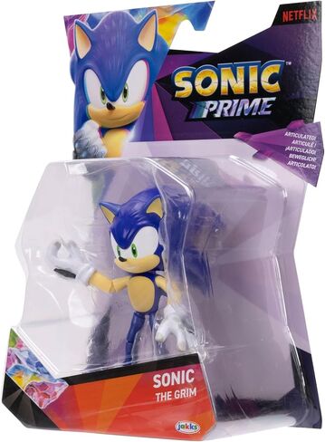 Sonic Prime 5-inch Sonic - The Grim Action Figure 13 points of Articulations. Ages 3+ (Officially licensed by Sega and Netflix) in Saudi Arabia