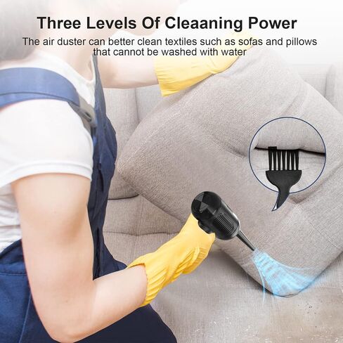 Compressed Air Duster,Cordless Electric Duster Replaces Canned Air 10000mAh Battery 9000RPM 3 Model Fast Charging (A-9000) (AD-9100) in Saudi Arabia