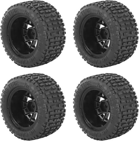 KUIDAMOS RC Tires, Replacement Plastic Frames 4Pcs Universal RC Wheel Strong Strong Cushioning Excellent Grip for Car Models in Saudi Arabia
