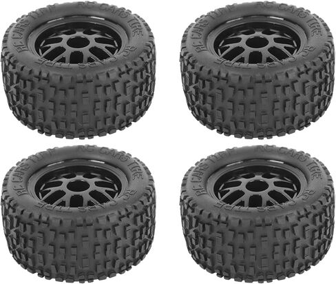 KUIDAMOS RC Tires, Replacement Plastic Frames 4Pcs Universal RC Wheel Strong Strong Cushioning Excellent Grip for Car Models in Saudi Arabia
