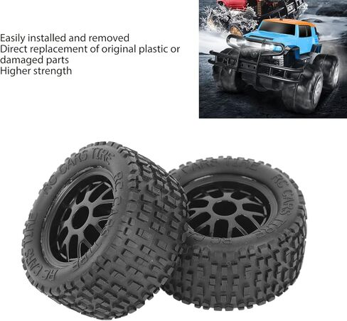 KUIDAMOS RC Tires, Replacement Plastic Frames 4Pcs Universal RC Wheel Strong Strong Cushioning Excellent Grip for Car Models in Saudi Arabia