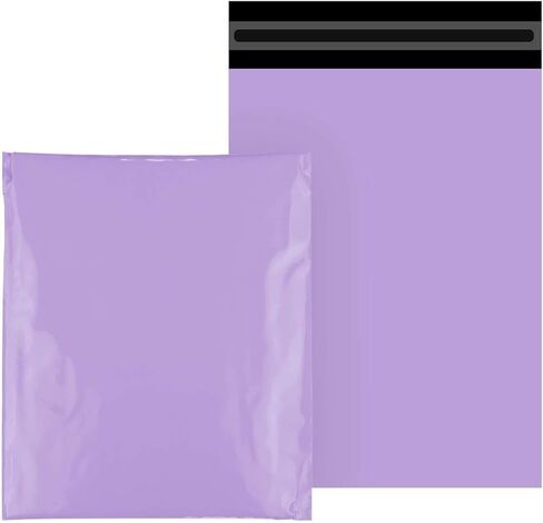 10 بوصة × 12 بوصة (25 سم × 31 سم) 200 قطعة من أكياس البوليستر الأرجوانية الأرجوانية من أكياس البريد البلاستيكية التعبئة والتغليف البريدية حقيبة شحن مقاومة للماء ومقاومة للتمزق، مغلف ذاتي اللصق قوي متعدد الأغراض صغير متوسط ​​كبير in Kuwait