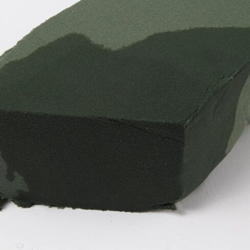 C CRYSTAL LEMON كتل رغوية زهرية 2 حزمة - 9 × 4.2 × 2.8 بوصة حامل باقة زهور لوازم الزهور الطازجة والاصطناعية - كتل إسفنجية من الزهور الخضراء للأعمال اليدوية والفنون والحرف اليدوية in Kuwait