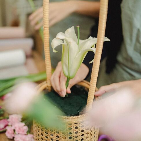 C CRYSTAL LEMON كتل رغوية زهرية 2 حزمة - 9 × 4.2 × 2.8 بوصة حامل باقة زهور لوازم الزهور الطازجة والاصطناعية - كتل إسفنجية من الزهور الخضراء للأعمال اليدوية والفنون والحرف اليدوية in Kuwait